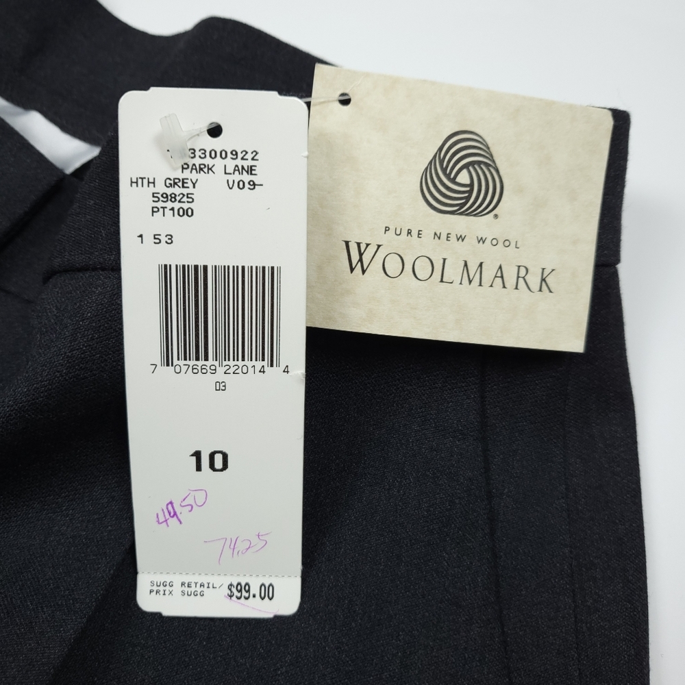 NWT Rena Rowan 100% Pure New Wool Ladies Pants - Picture 10 of 11